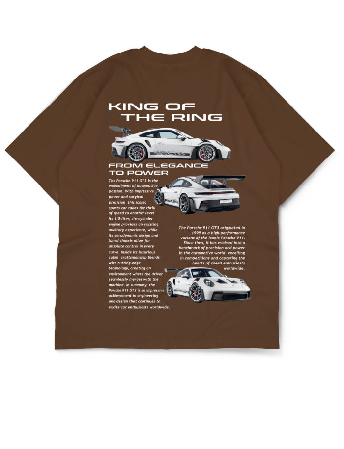 Oversize Drop Shoulder “King of Drift” Car Collection Tee By Teen Core in Pakistan