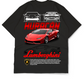 Oversize Drop Shoulder Lamborghini Huracán Tee By Teen Core in Pakistan