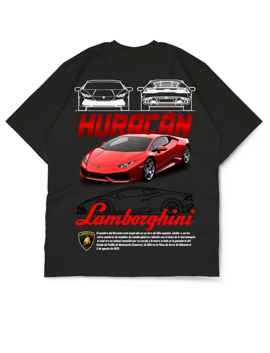 Oversize Drop Shoulder Lamborghini Huracán Tee By Teen Core in Pakistan