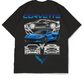 Oversize Drop Shoulder Blue Car Collection Tee by Teen Core in Pakistan
