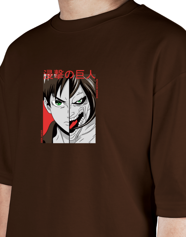 Premium Oversize Drop Shoulder Tee – Anime Sukuna Graphic | by Teen Core in Pakistan