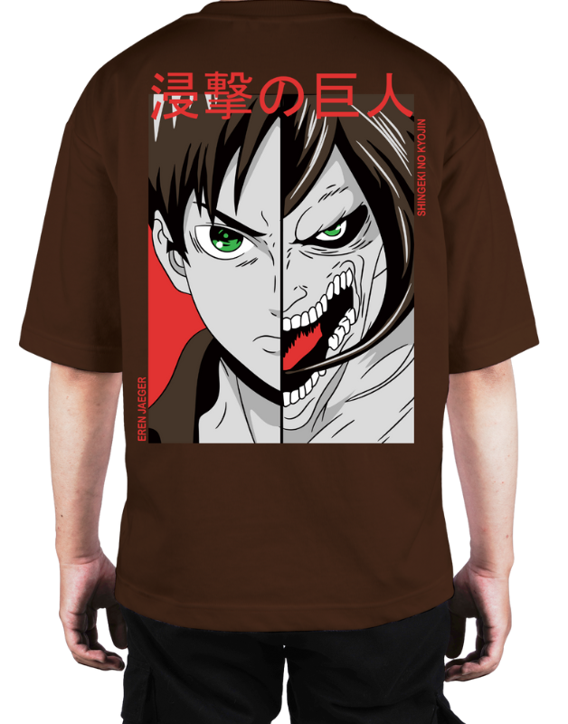 Premium Oversize Drop Shoulder Tee – Anime Sukuna Graphic | by Teen Core in Pakistan