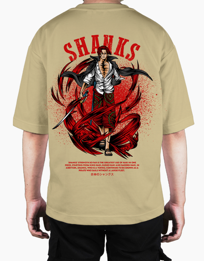 Premium Oversize Drop Shoulder Tee – Samurai Demon & Flames Graphic | by Teen Core in Pakistan