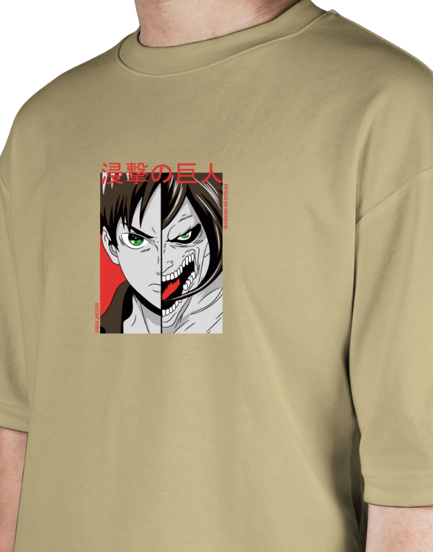 Premium Oversize Drop Shoulder Tee – Anime Sukuna Graphic | by Teen Core in Pakistan