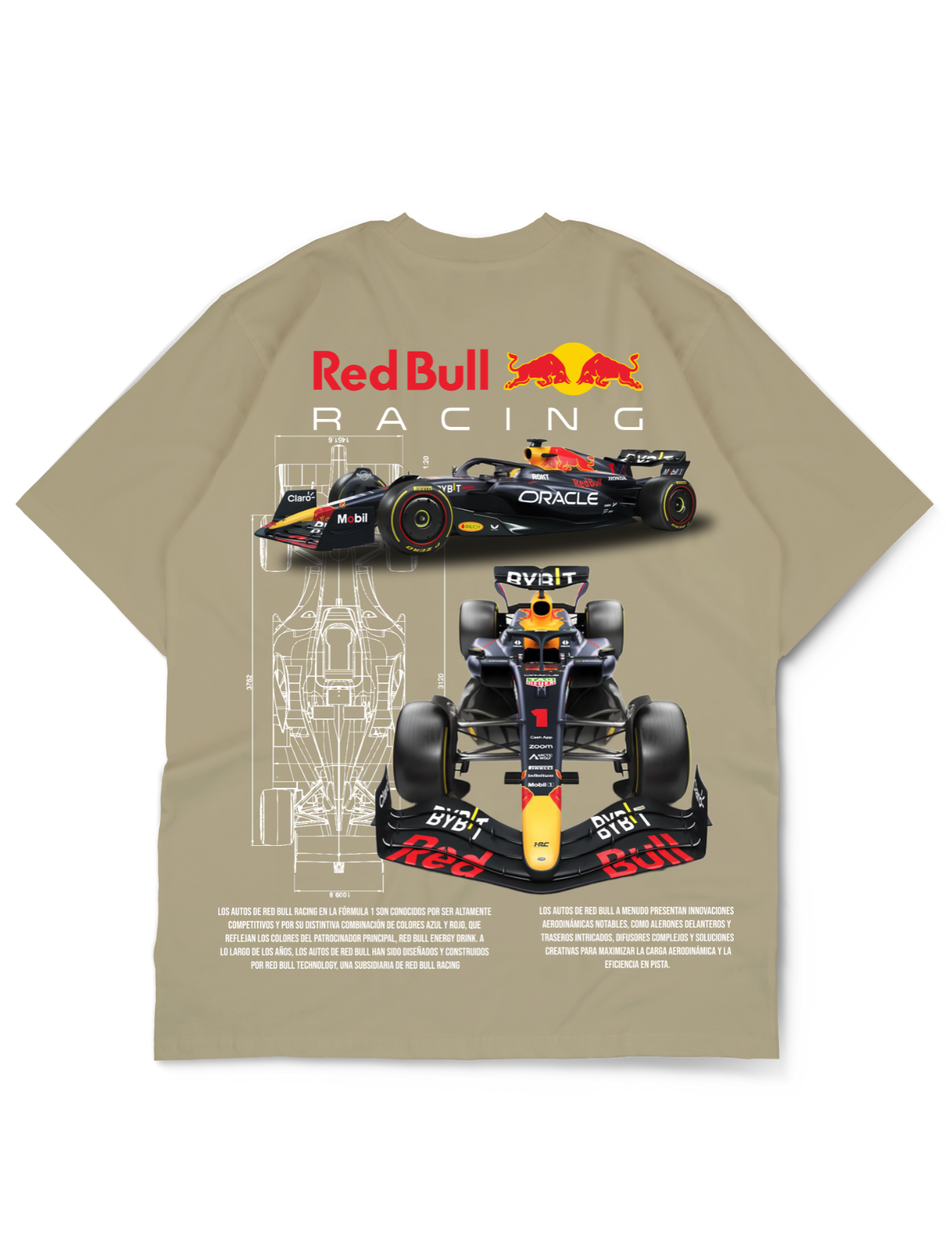 Premium Oversize Drop Shoulder Tee – Red Bull Racing Graphic | by Teen Core in Pakistan