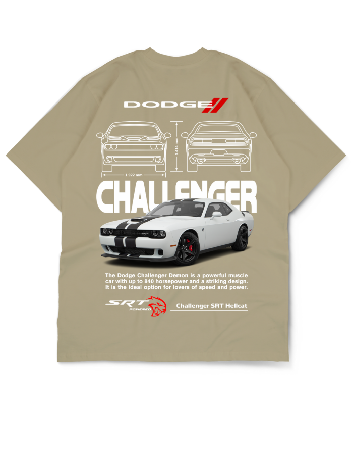 Car Collection Oversize Drop Shoulder Tee – Dodge Edition by Teen Core in Pakistan