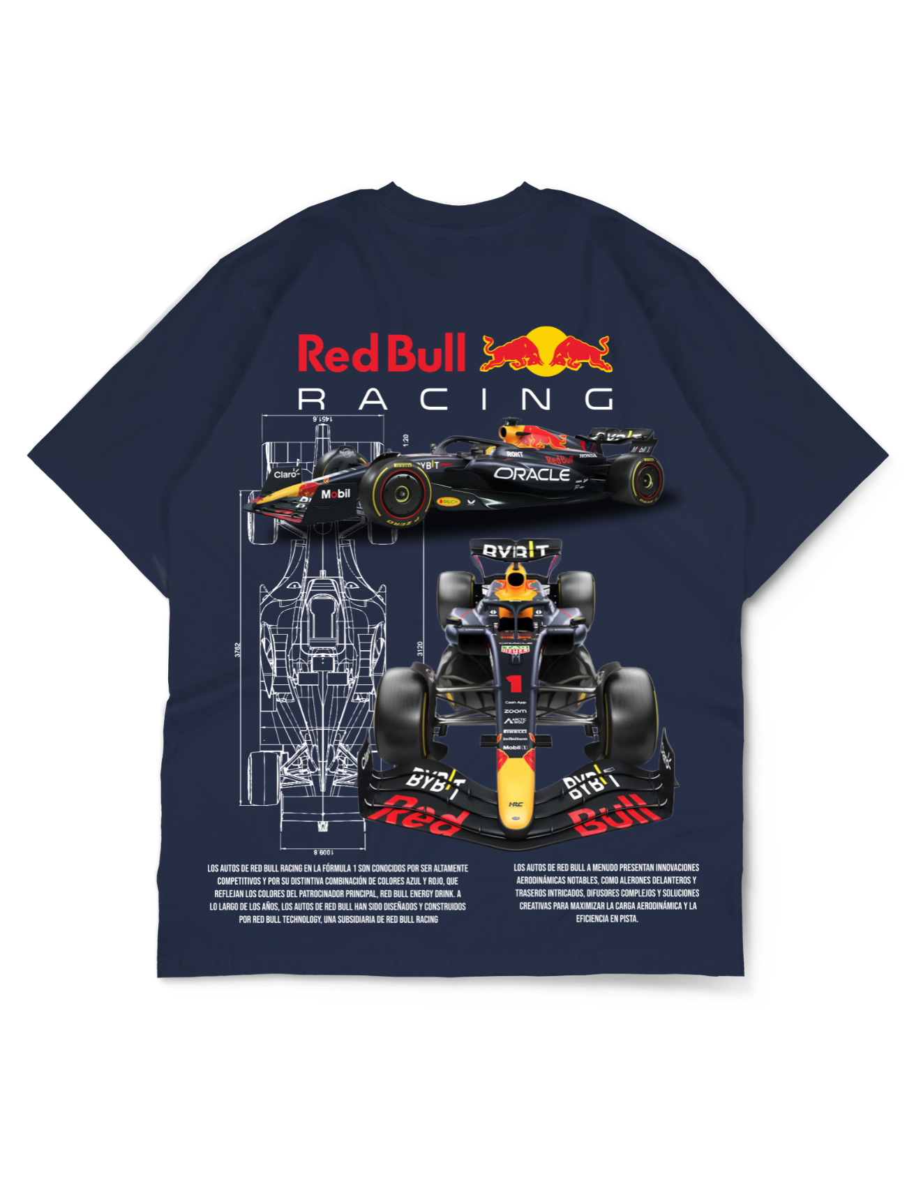 Premium Oversize Drop Shoulder Tee – Red Bull Racing Graphic | by Teen Core in Pakistan
