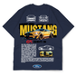Premium Oversize Drop Shoulder Tee – Mustang Racing Graphic | by Teen Core in Pakistan