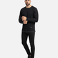 Premium Black Full-Sleeve Crew-Neck T-Shirt | By Teen Core in Pakistan