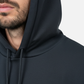 Premium Black Pullover Hoodie with Black Wing Logo | by Teen Core in Pakistan