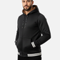 Premium Black Blend Fleece Lined Zipper Hoodie  Winter Collection | by Teen Core in Pakistan