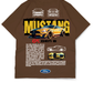 Premium Oversize Drop Shoulder Tee – Mustang Racing Graphic | by Teen Core in Pakistan