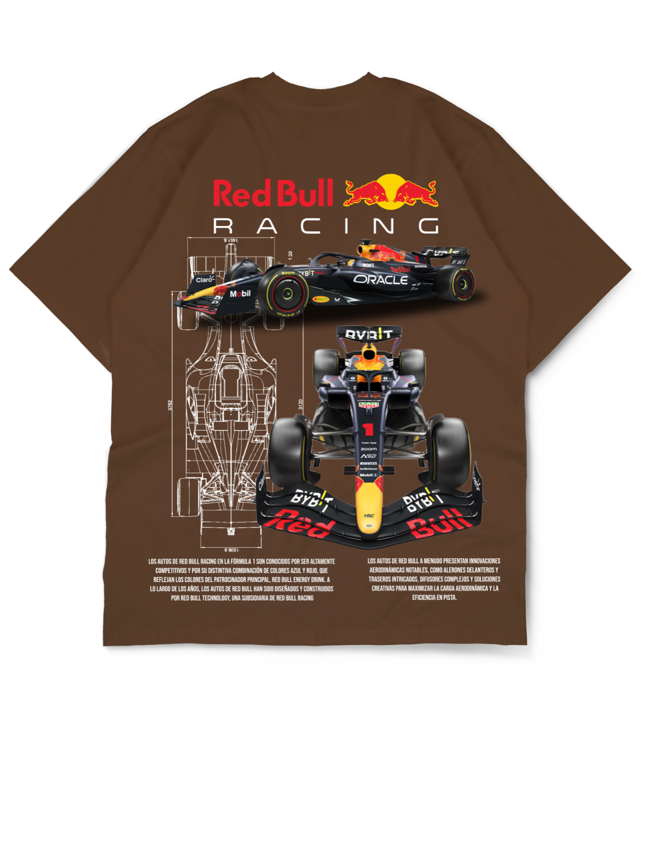 Premium Oversize Drop Shoulder Tee – Red Bull Racing Graphic | by Teen Core in Pakistan