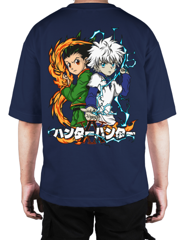 Premium Oversize Drop Shoulder Tee – Samurai Warriors × Flames Graphic | by Teen Core in Pakistan