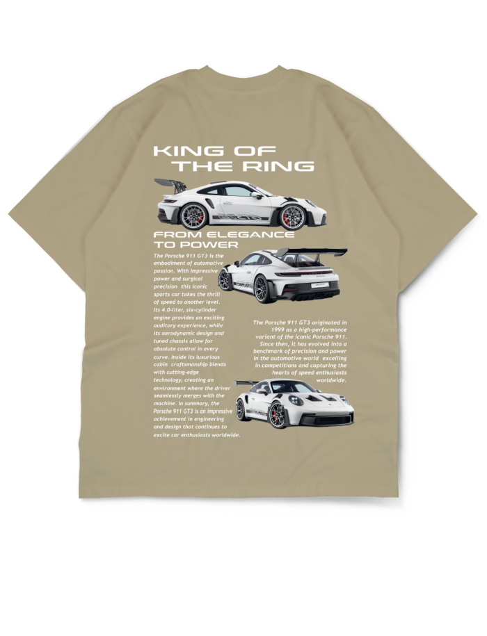 Oversize Drop Shoulder “King of Drift” Car Collection Tee By Teen Core in Pakistan