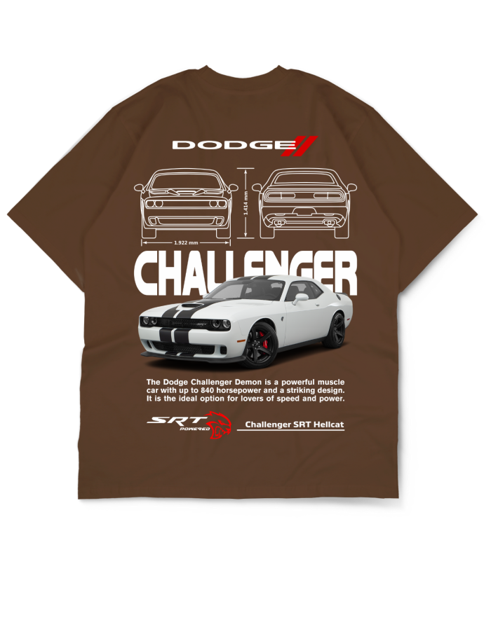 Car Collection Oversize Drop Shoulder Tee – Dodge Edition by Teen Core in Pakistan