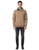 Premium Camel Brown Zipper Sweatshirt with Faux Fur Collar  Winter Edition | by Teen Core in Pakistan