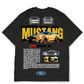 Premium Oversize Drop Shoulder Tee – Mustang Racing Graphic | by Teen Core in Pakistan