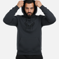 Premium Black Pullover Hoodie with Black Wing Logo | by Teen Core in Pakistan