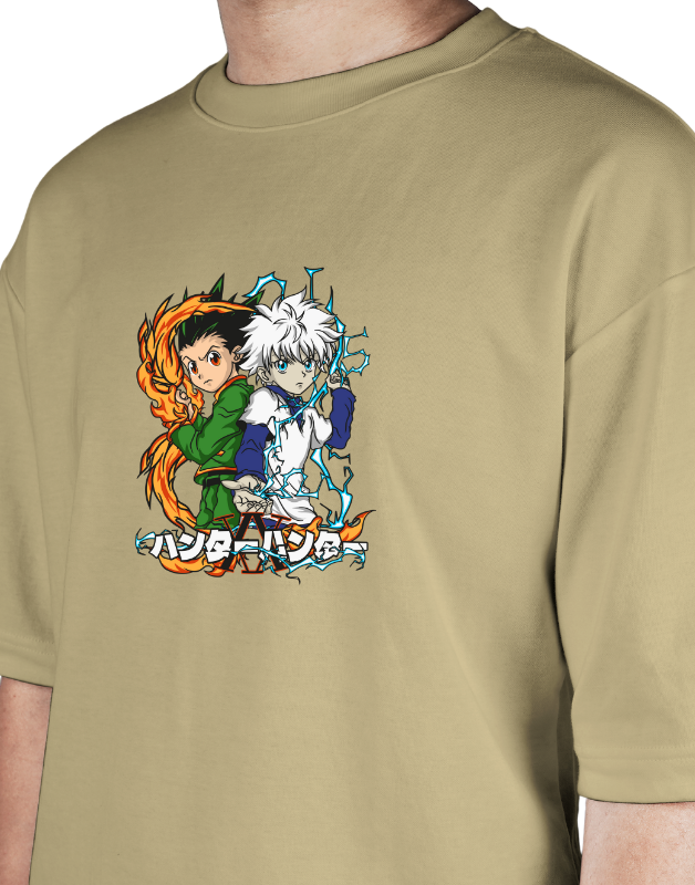 Premium Oversize Drop Shoulder Tee – Samurai Warriors × Flames Graphic | by Teen Core in Pakistan