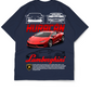 Oversize Drop Shoulder Lamborghini Huracán Tee By Teen Core in Pakistan