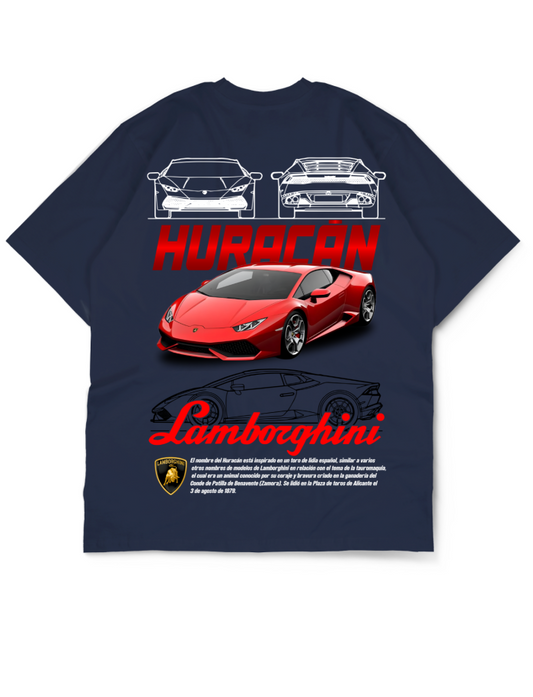 Oversize Drop Shoulder Lamborghini Huracán Tee By Teen Core in Pakistan