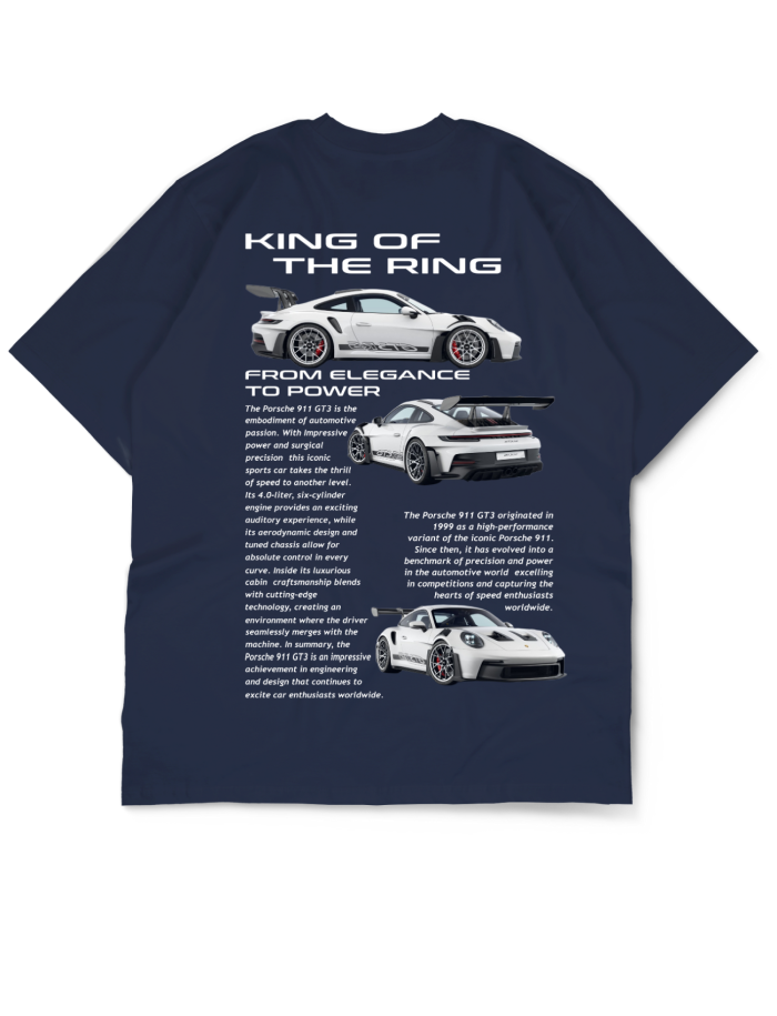 Oversize Drop Shoulder “King of Drift” Car Collection Tee By Teen Core in Pakistan