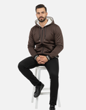 Premium Brown Blend Fleece  Zipper Hoodie Winter Collection | by Teen Core in Pakistan