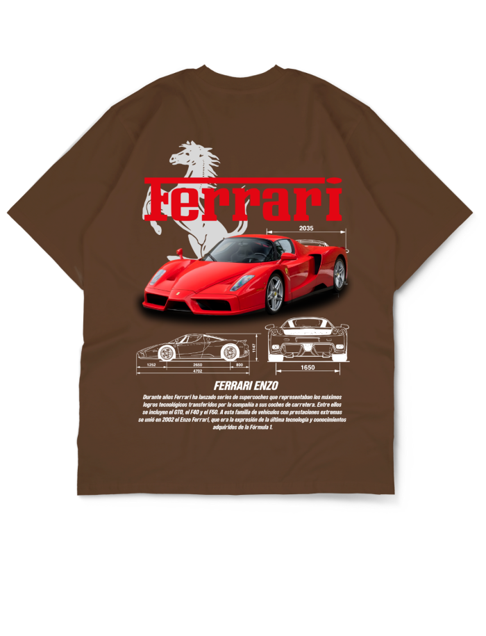 Oversize Drop Shoulder Car Collection Tee by Teen Core in Pakistan