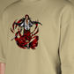 Premium Oversize Drop Shoulder Tee – Samurai Demon & Flames Graphic | by Teen Core in Pakistan