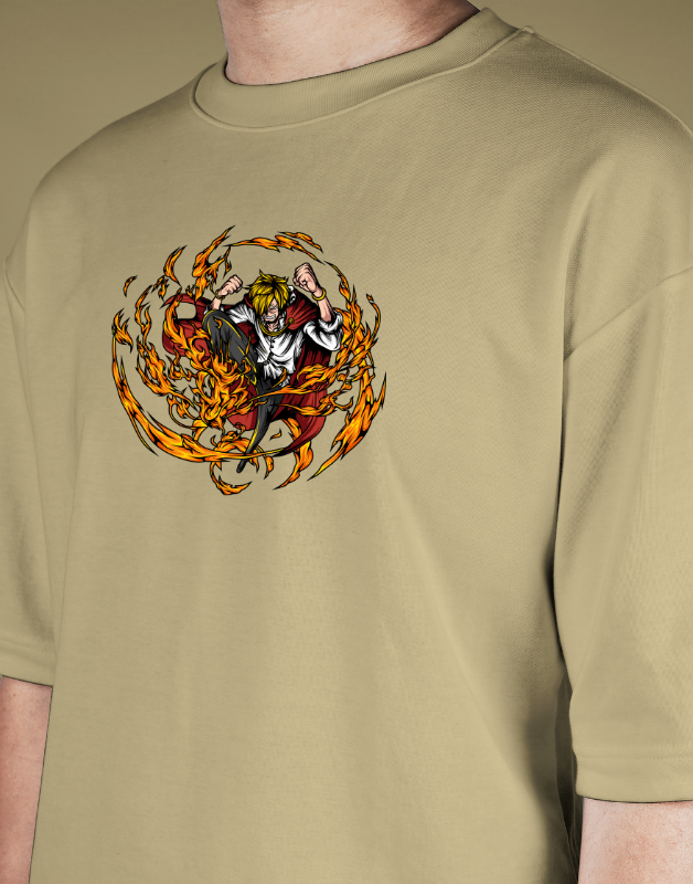 Premium Oversize Drop Shoulder Tee – Samurai Tiger Streetwear- Teen Core in Pakistan