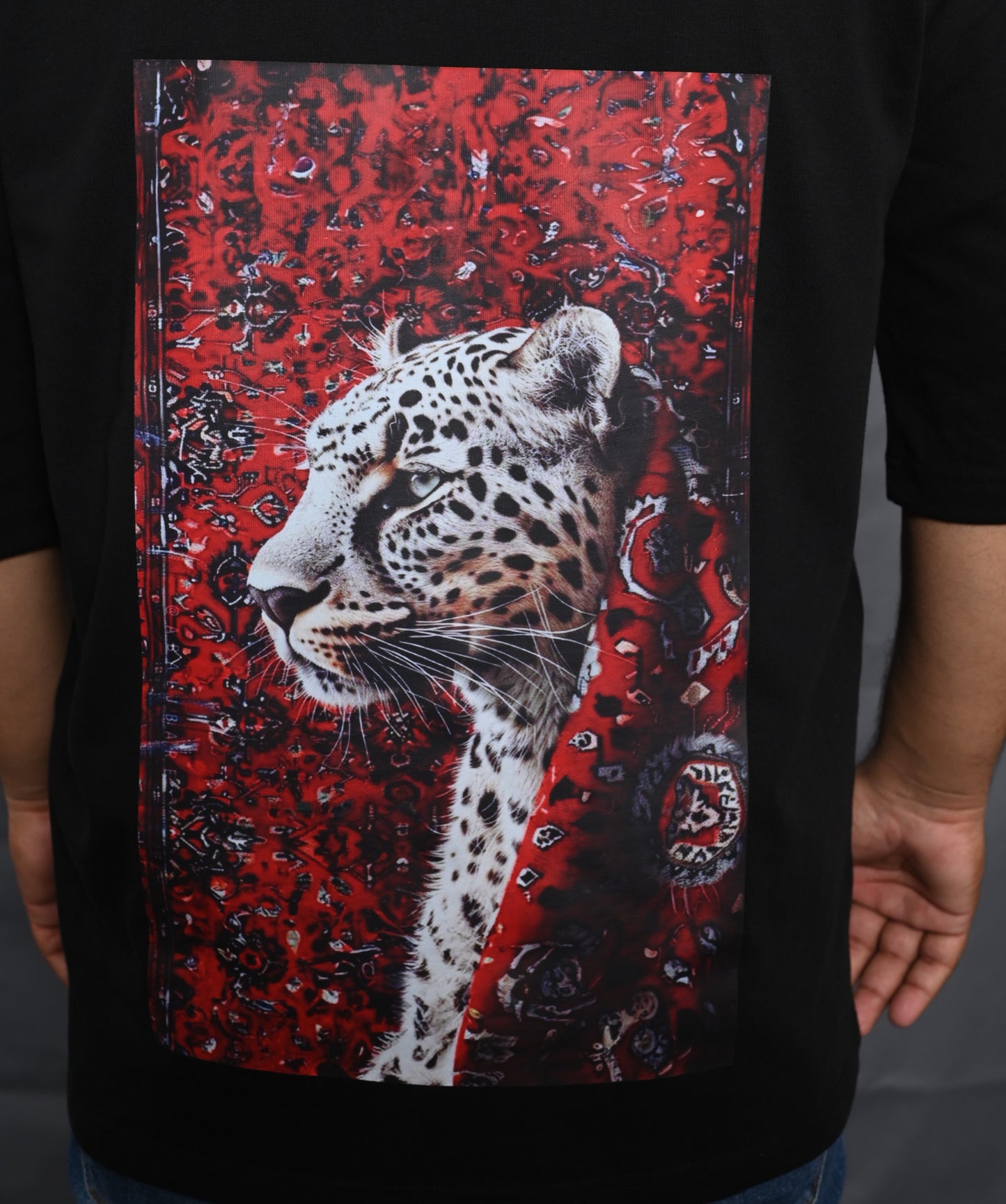 Premium Oversize Drop Shoulder Tee – Samurai Warrior Print | by Teen Core in Pakistan